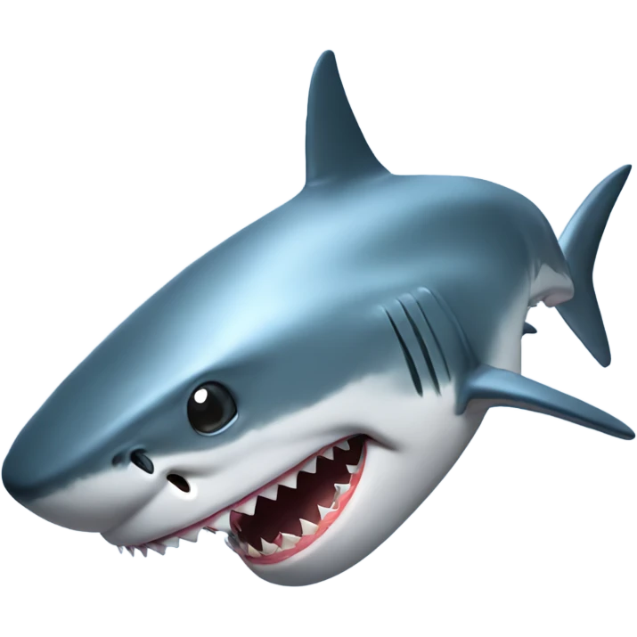 Shark with a laser beam attached to its head emoji