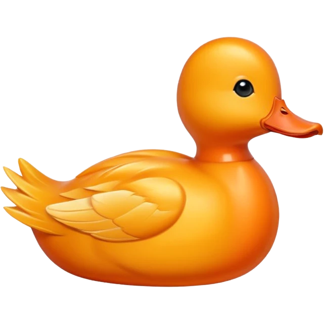 orange duck, simple, clear, suitable for emoji use emoji