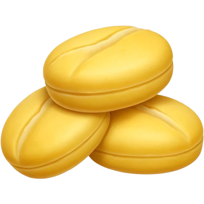One Yellow bean mochi emoji