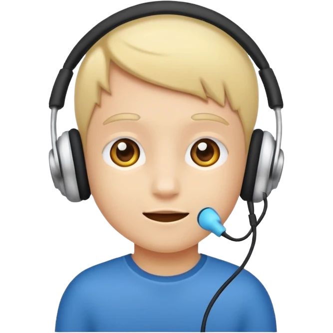 kids with earpod emoji