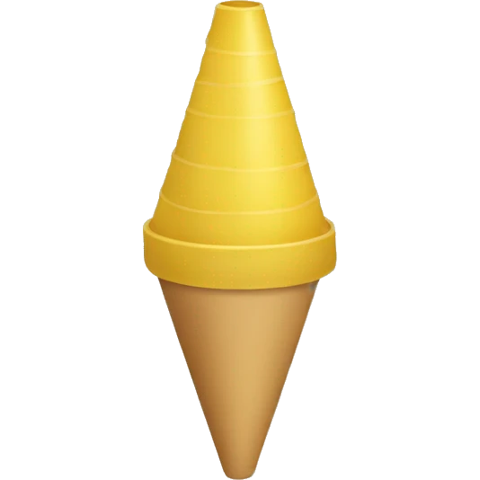light yellow cone emoji emoji