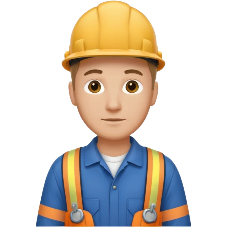 customer. 1 person only white male with shoulder normal person cloths. adult. pipeline technician emoji