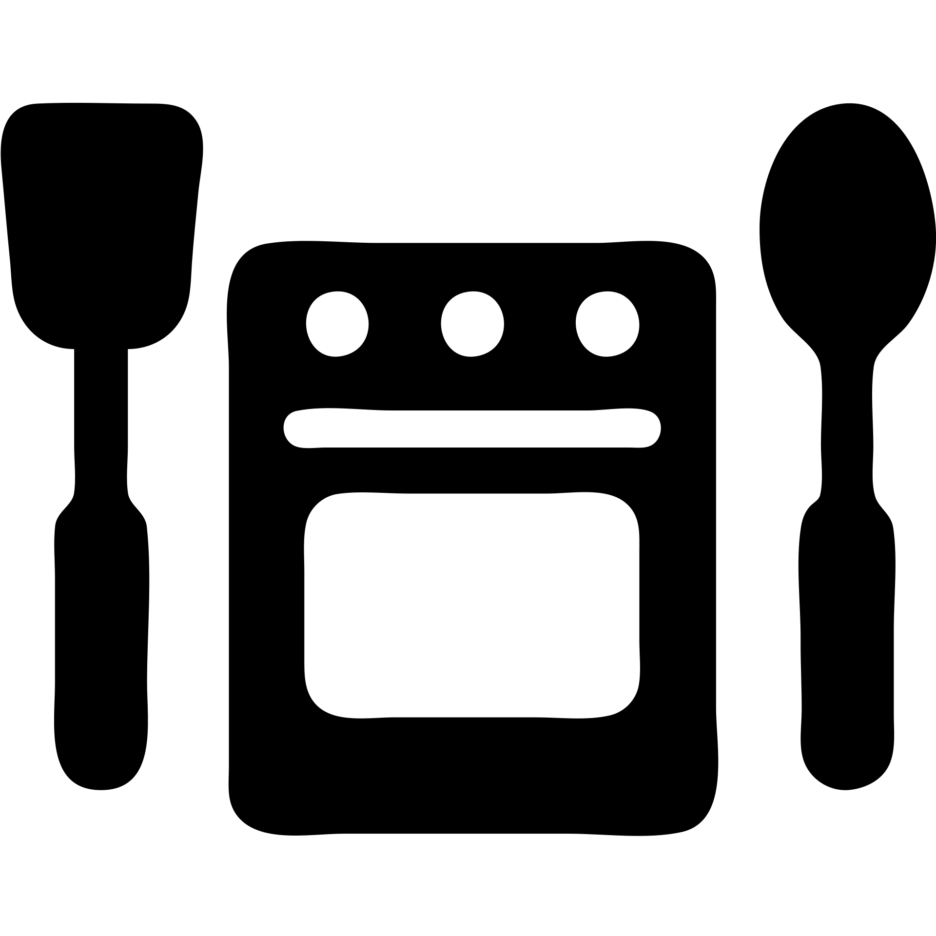 oven solid filled icon with kitchen utensils emoji