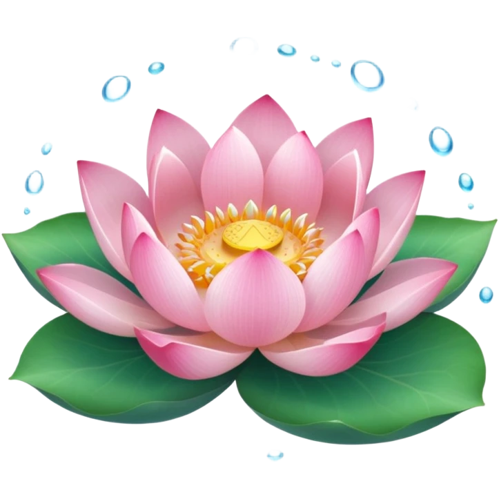 water pink lotus circle leaf circle circle emoji