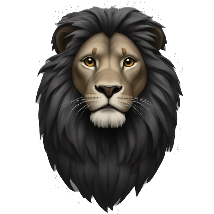 Lion noir  emoji