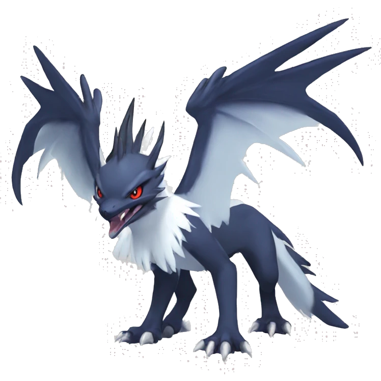 Edgy Cool Nargacuga-Absol-Pokémon Full Body emoji