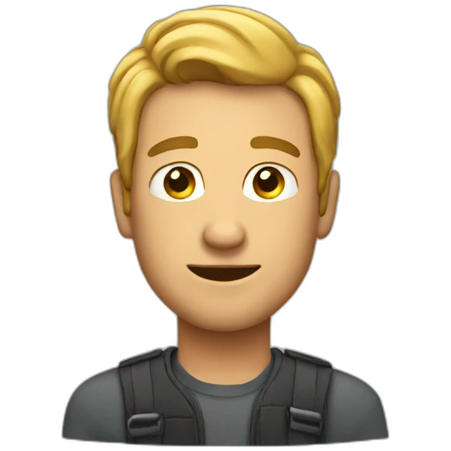 man showing emoji