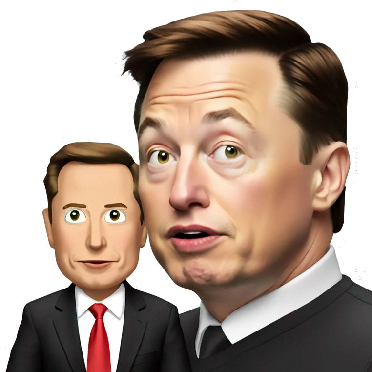 Elon-musk-with-Trump emoji