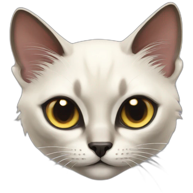Balinese cat evil emoji
