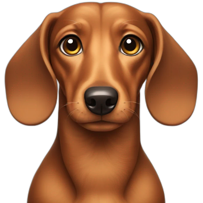 dachshund with wired hair emoji