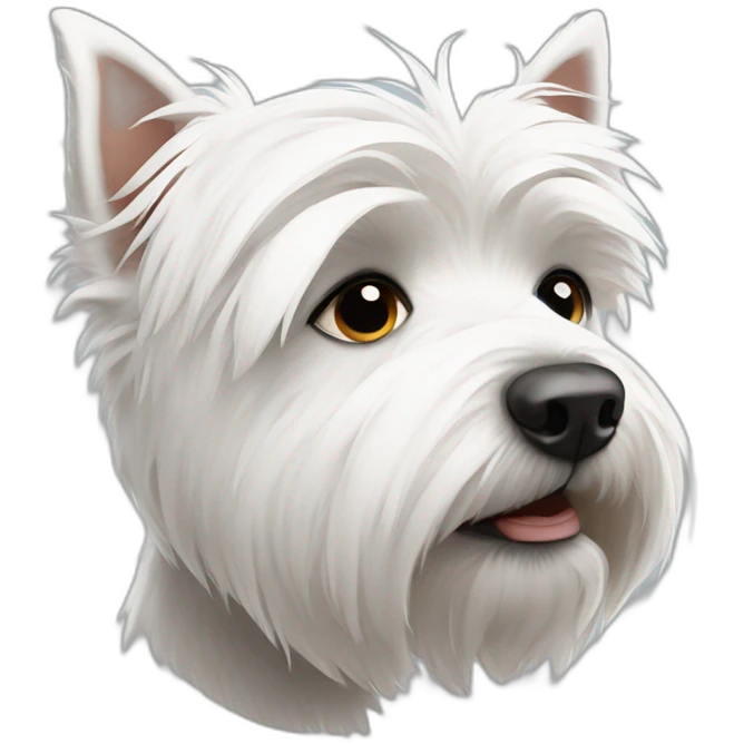 Westie sad emoji
