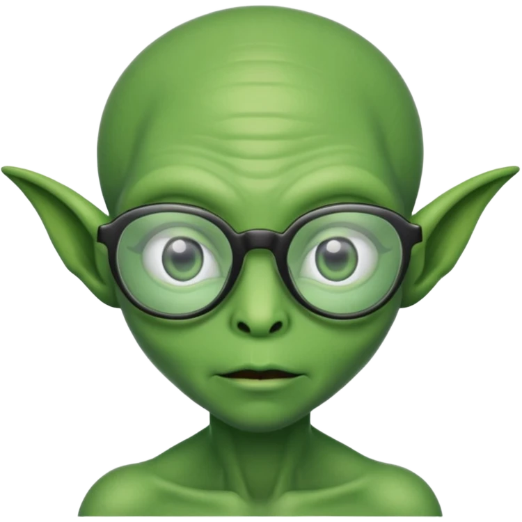 alien with glasses emoji