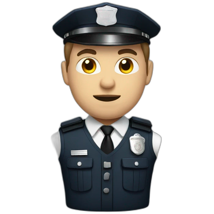 white police officer emoji