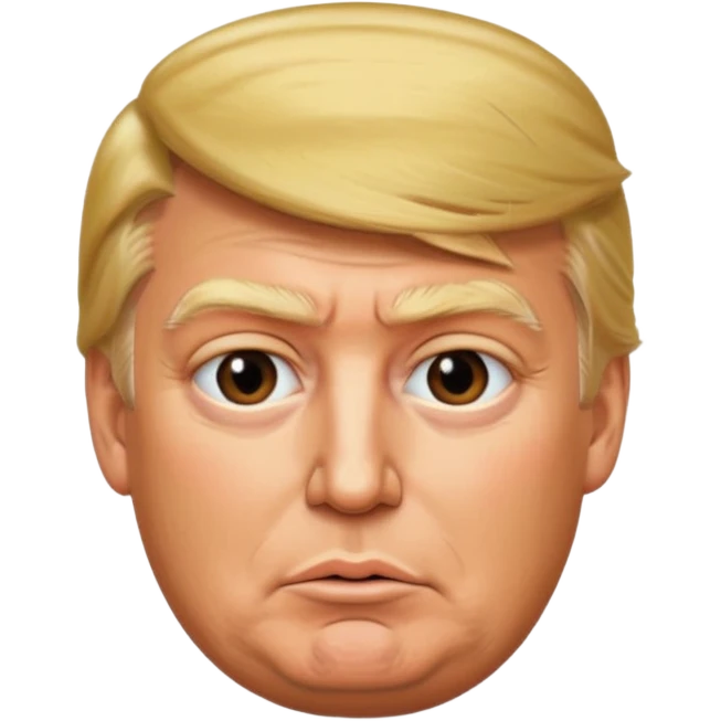 Trump saying 6 7 emoji