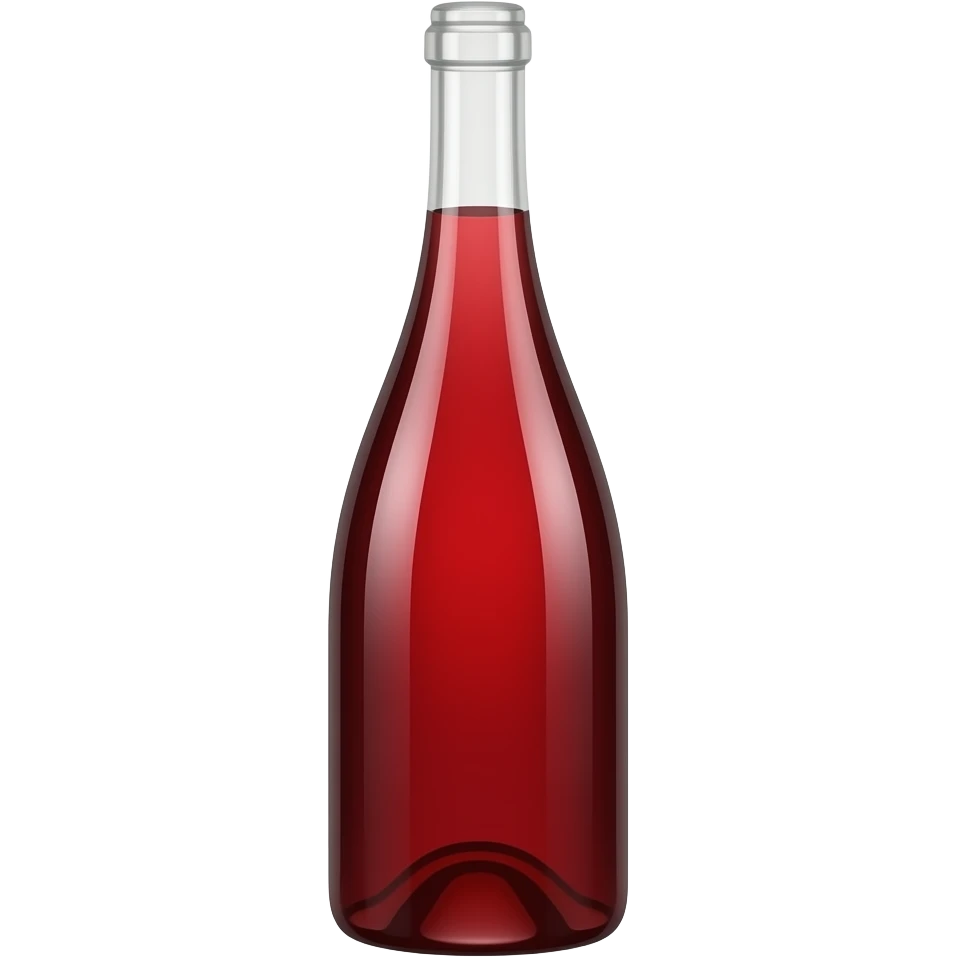 ازازه نبيذ مغلقه و مغلفه و رفيعه من فوق شبه الشمبانيه و اجعل لونها احمر ف كحلي emoji