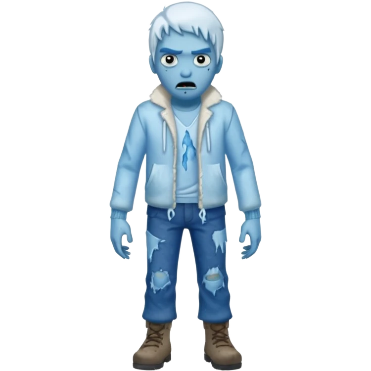 ice zombie full body emoji