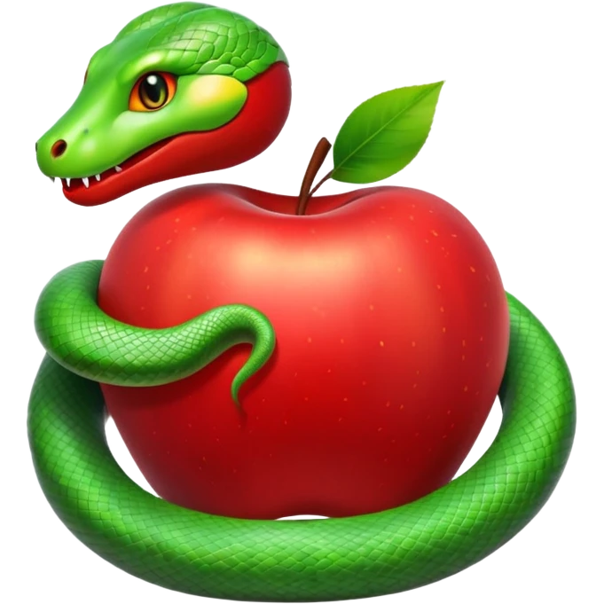 Snake apple emoji