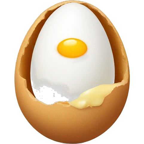 Egg knocking emoji
