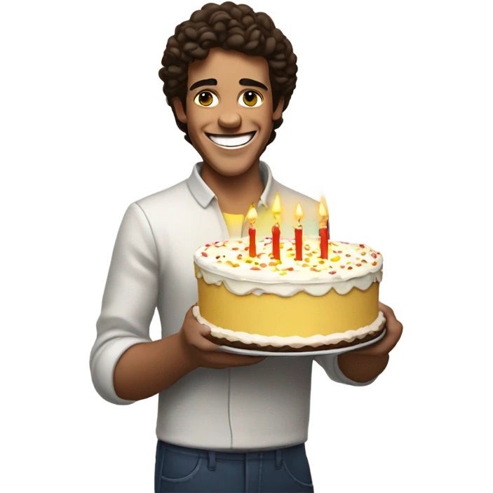 Happy birthday lando noris Holds the cake emoji