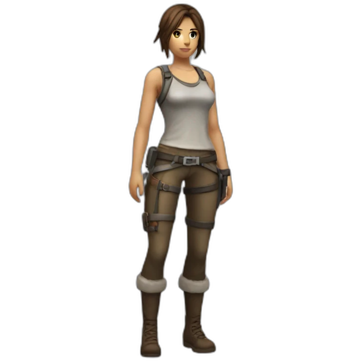 laracroft fullbody emoji