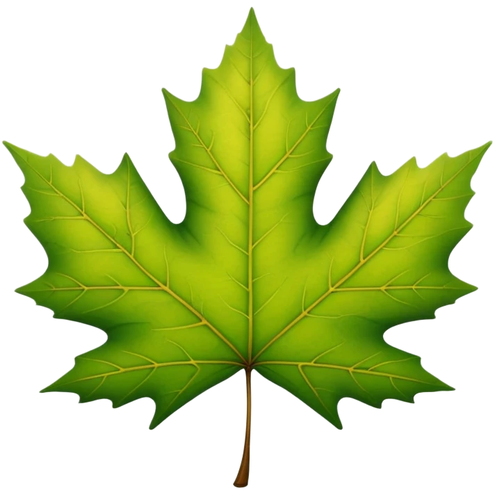 green maple leaf emoji