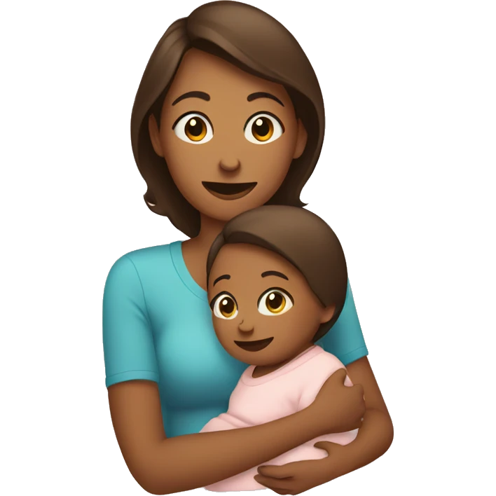Mom and baby emoji