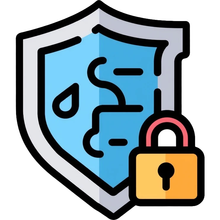 SecureNet VPN logo with shield, lock, and network tunnel icon emoji