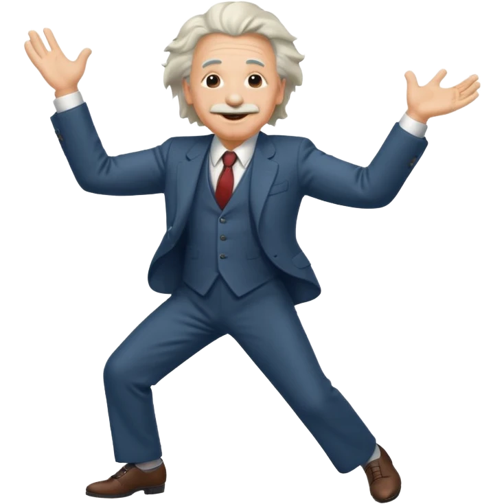 Einstein dancing emoji
