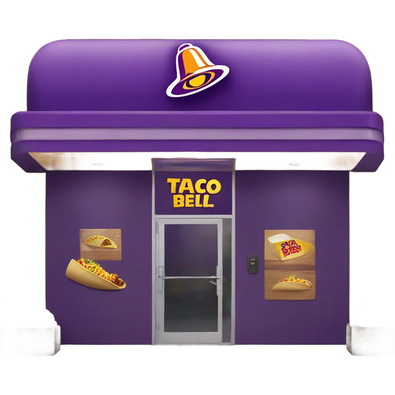 Taco Bell storefront emoji