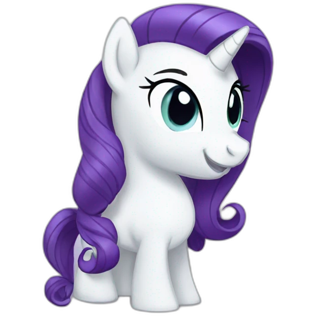 Rarity from my little pony emoji