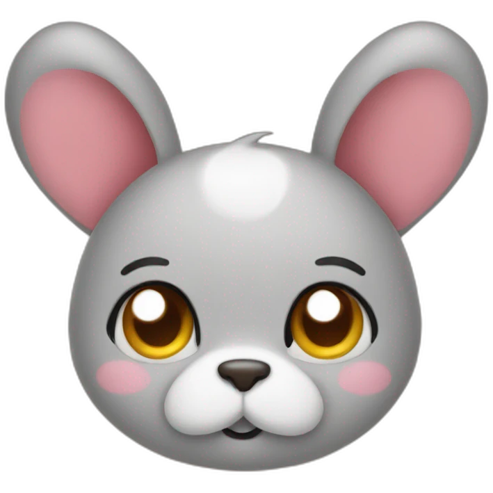 emoji with heart shaped ears emoji