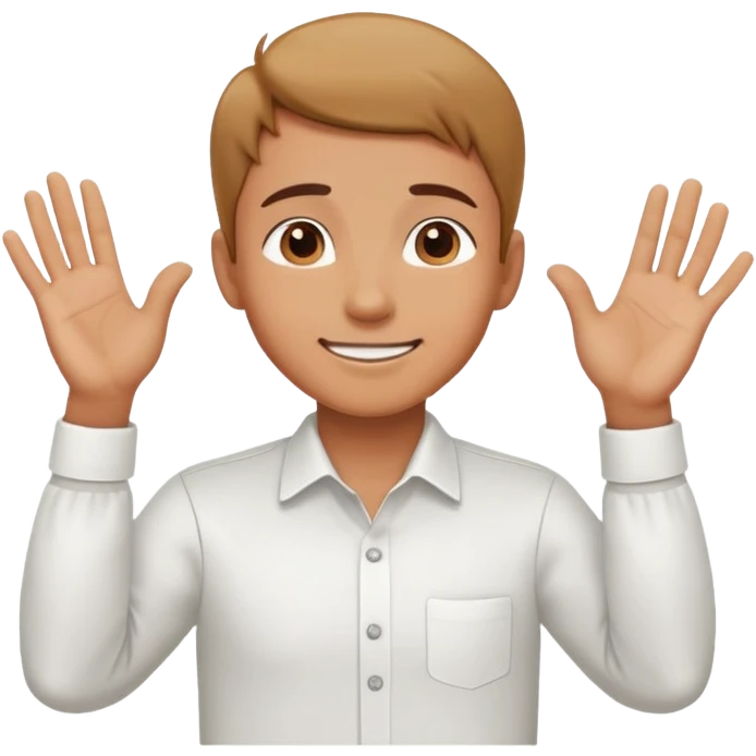 I need a person asking for something saying please with their hand together emoji