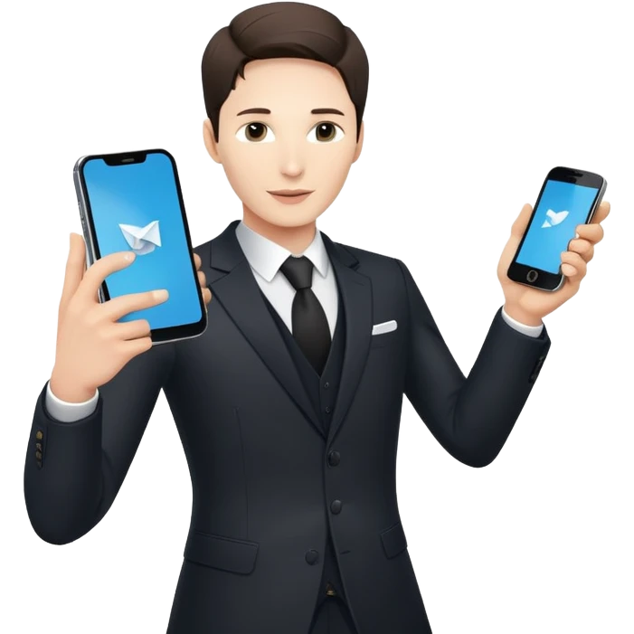 generate realistic detailed pavel durov form Telegram emoji