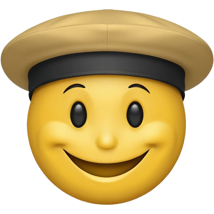 Smiley face with an SR hat on emoji