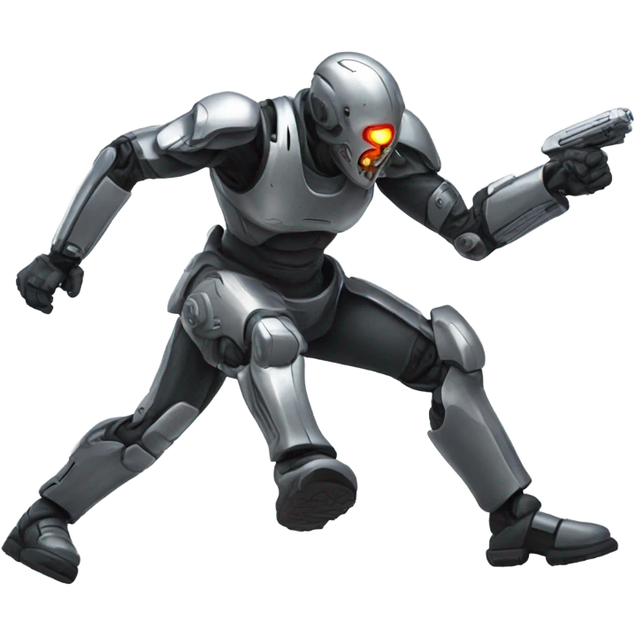 Cyborgs fighting emoji