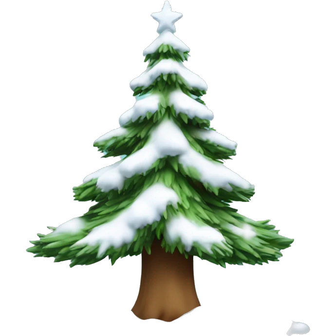 tannenbaum mit schnee  emoji