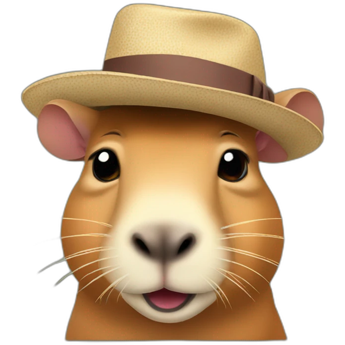 capybara with hat emoji