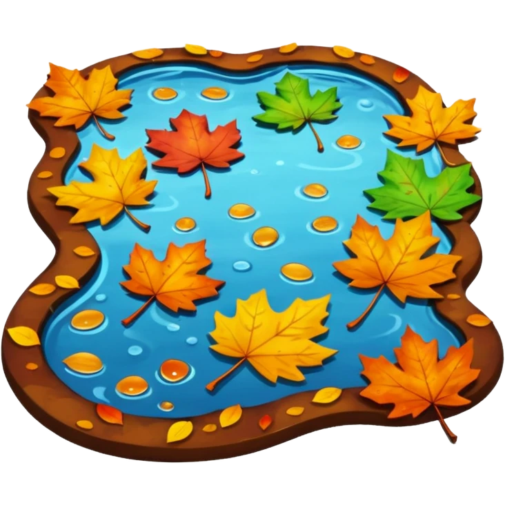 autumn puddle emoji