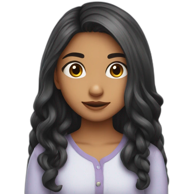 Cute girl,long hair  kritiy Shetty. emoji