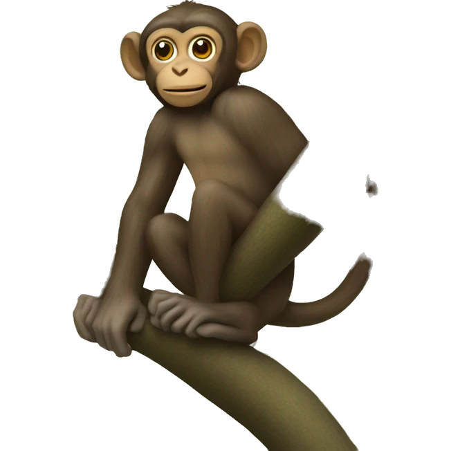 Monkey in a  tree  emoji