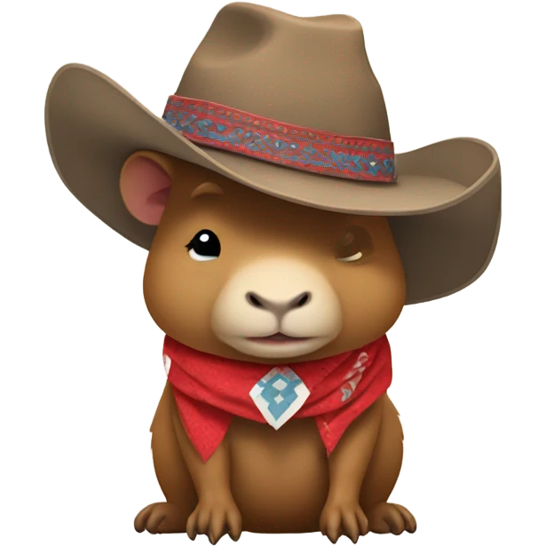 full body capybara cowboy emoji