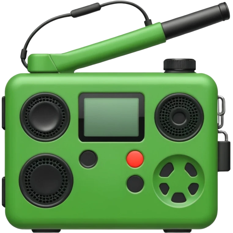Army talkie with green casing
 emoji