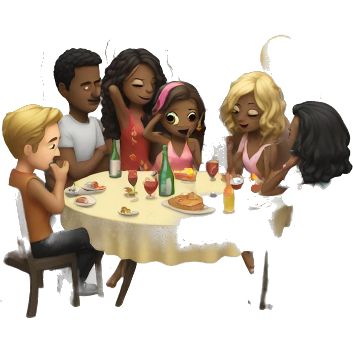 Party scene without people emoji