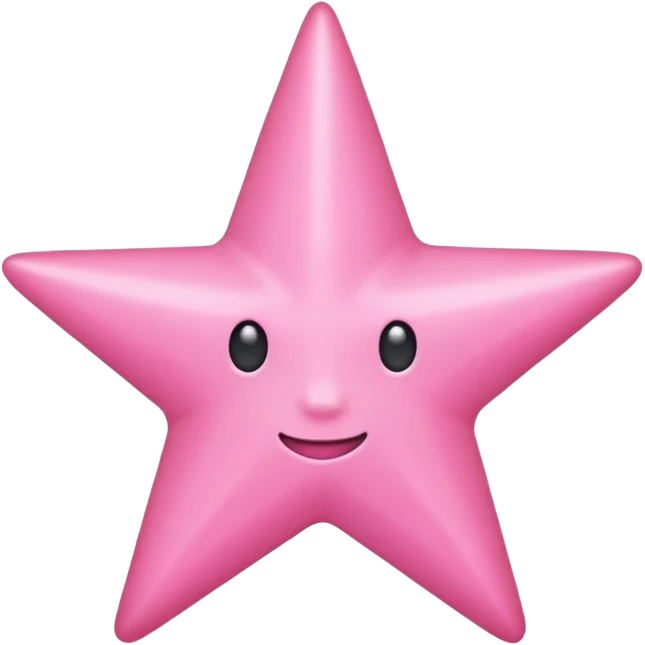 simple pink star emoji