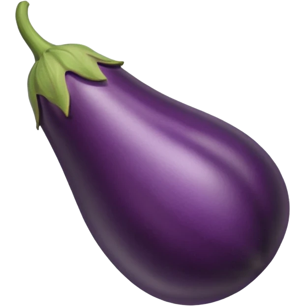 make an emoji of a single egg plant with the bottom removed off emoji