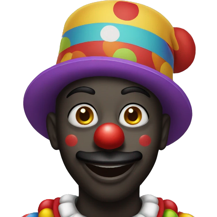 black clown emoji