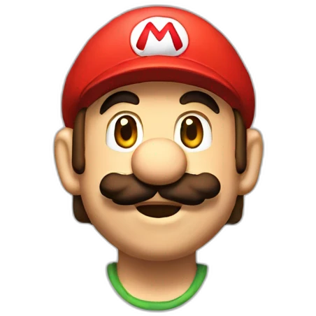 Mario qui fait des pate emoji
