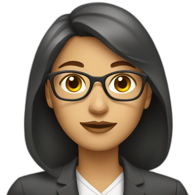 female art educator researcher emoji