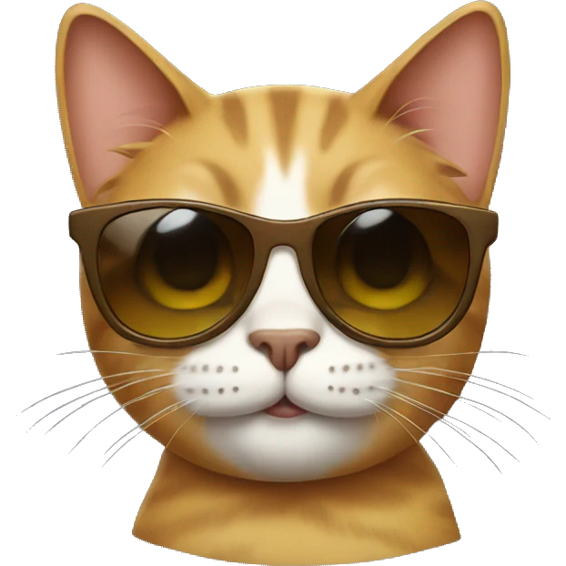 Cat with sunglasses emoji