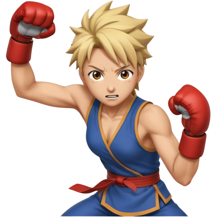 Anime fighting  emoji